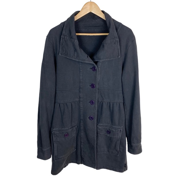 Prana Jackets & Blazers - Prana Jacket Size Large Gray Soft Shell Cotton Long Coat